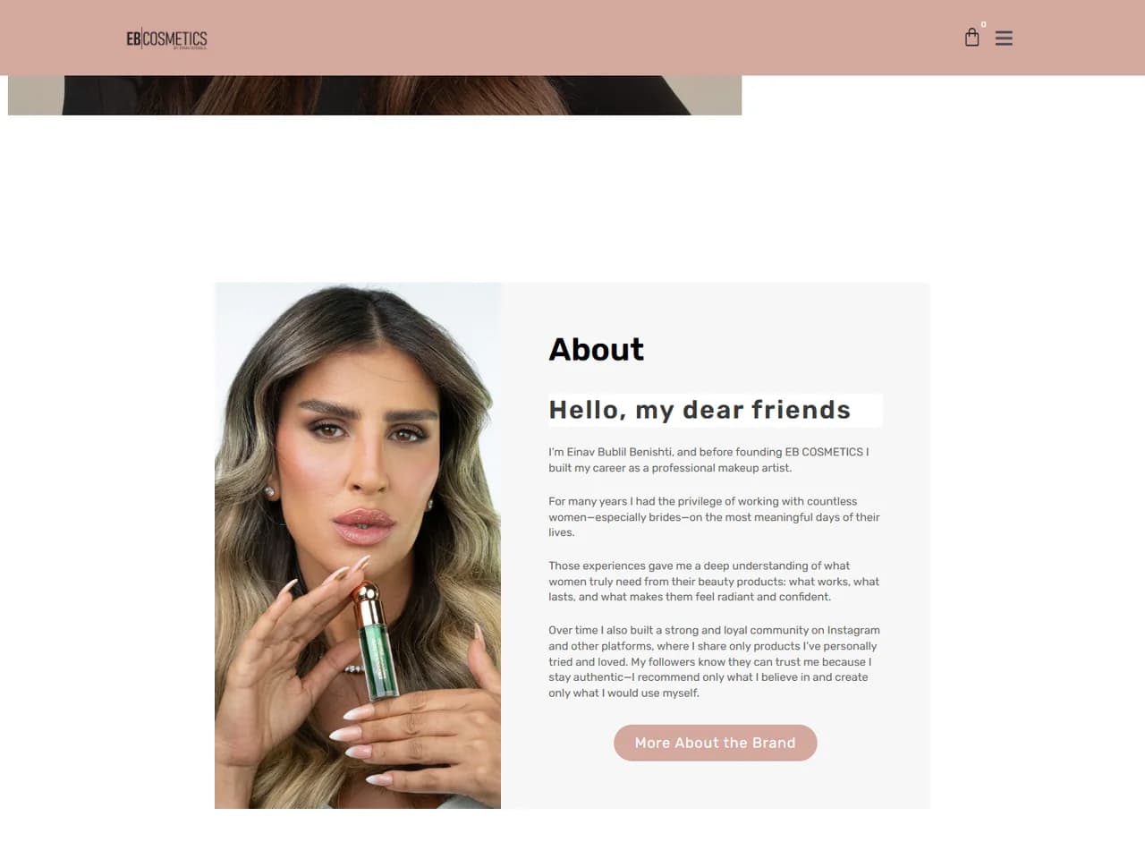 EB Cosmetics USA: הסיפור של המייסדת