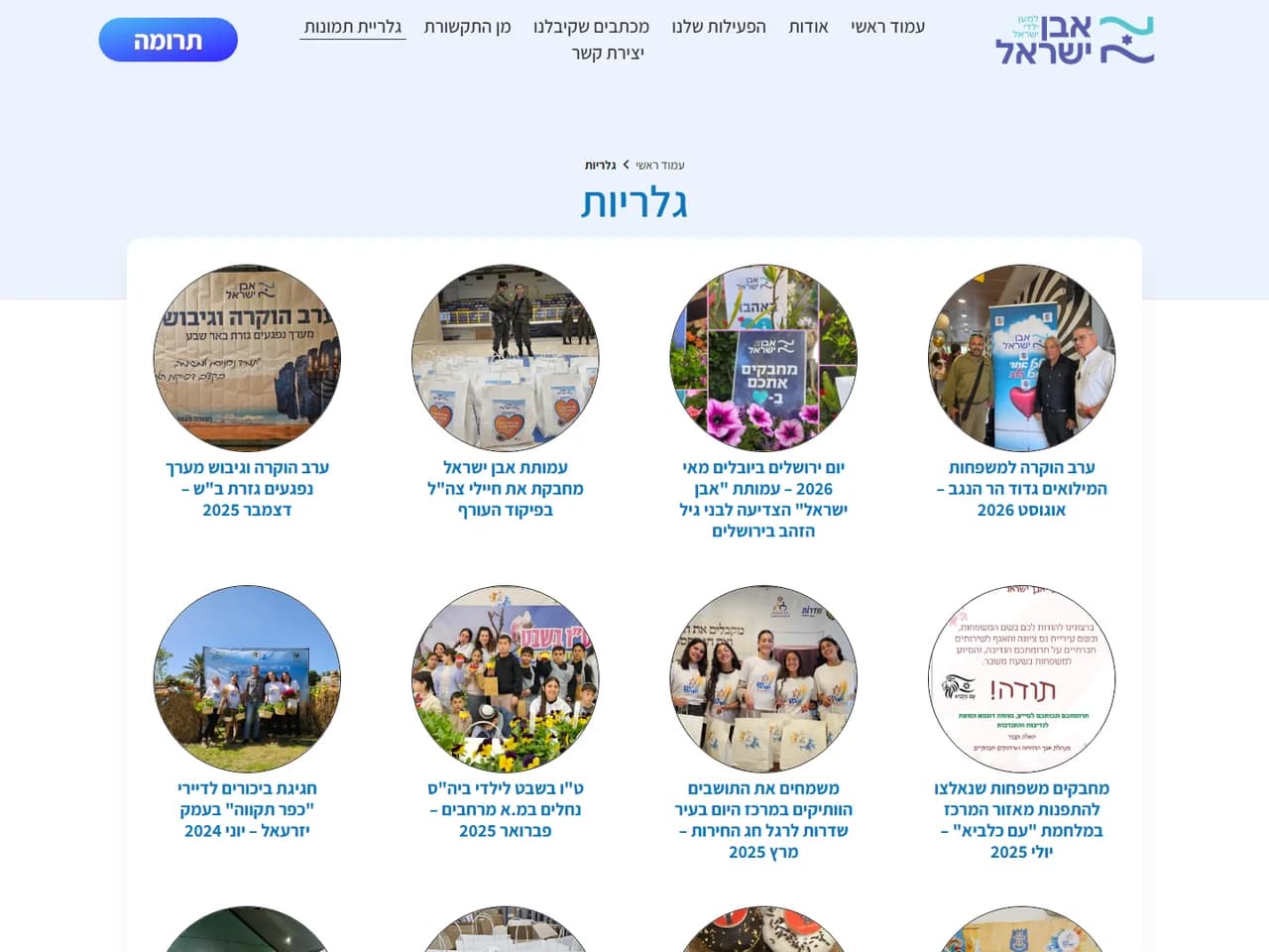 אבן ישראל: גלריית האירועים