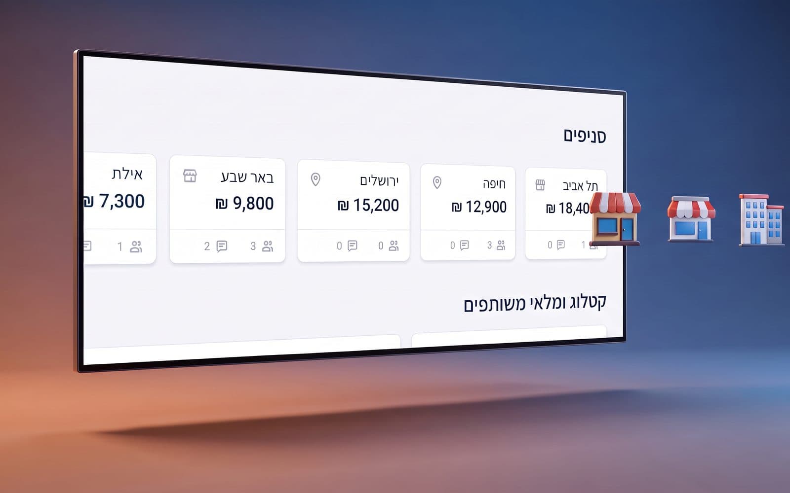 ריבוי חנויות וסניפים